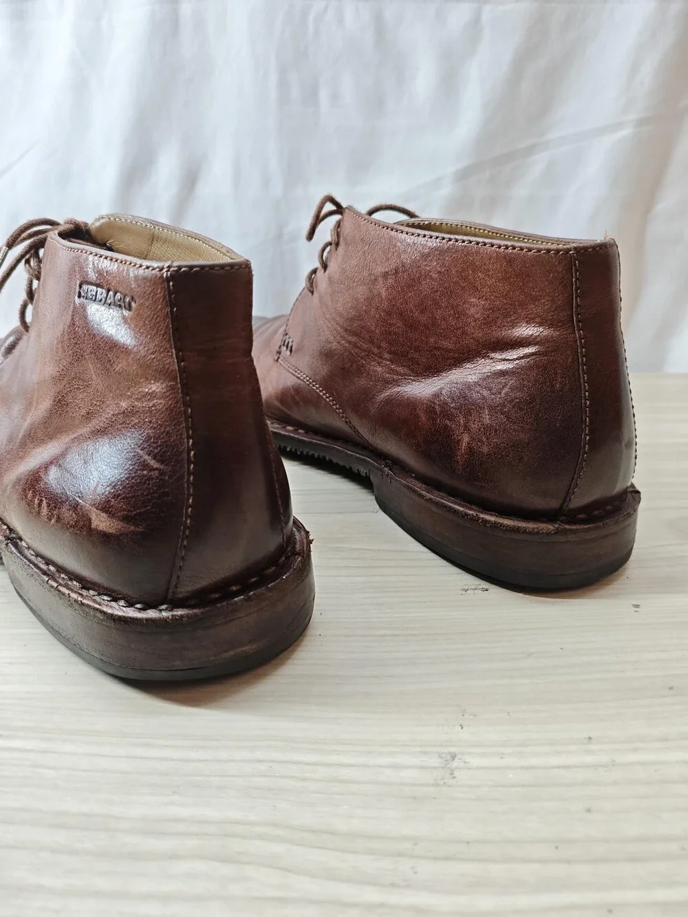 Sebago Shoes Mens Size 9.5D Leather Chukka Boots Lace Up Casual Goodyear Welt